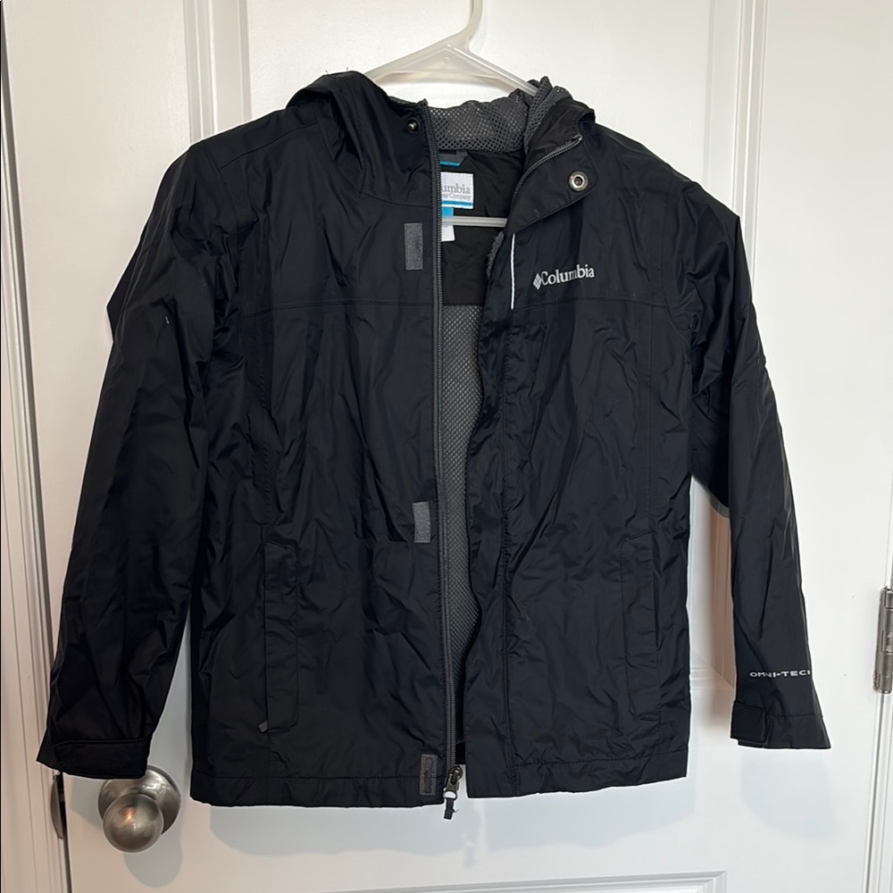 Columbia Black Raincoat Lightweight Waterproof Jacket